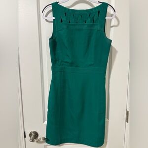 Banana Republic Teal Sleeveless Midi Sheath Dress
